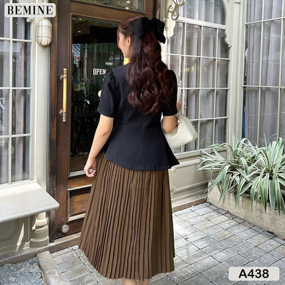 Áo kiểu peplum đắp chéo cut out A438 Tôn dáng, thời thượng và đầy cuốn hút