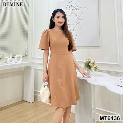 Đầm công sở chạy chỉ tùng xoè  MT6436