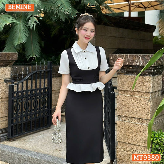 Đầm Thiết Kế Cổ Sơ Mi Peplum Dáng Bút Chì MT9380 sự lựa chọn hoàn hảo